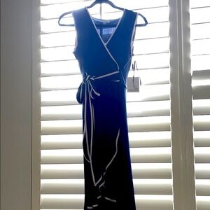 Calvin Klein Sporty Navy Wrap Dress